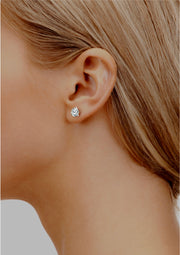 Martini Ice stud earrings - White Gold 1 carat diamond
