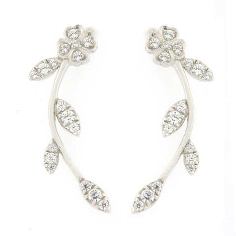 Chelsea Flower Climber | Lab Grown Diamond Earrings