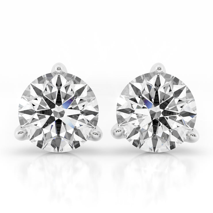 Martini Ice stud earrings - White Gold 0.75 carat diamond