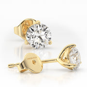 Martini Ice stud earrings - Yellow Gold 1 carat diamond